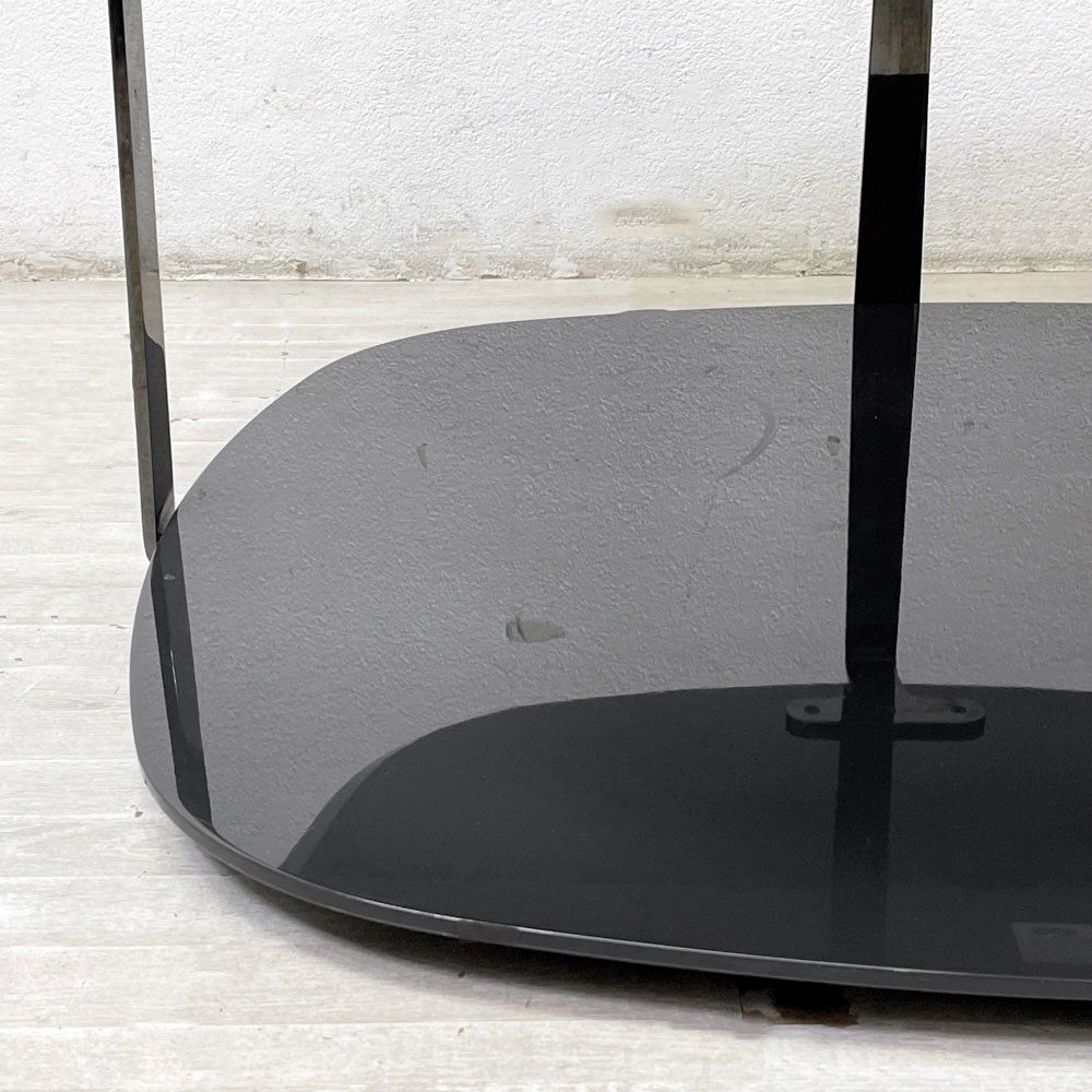 アルフレックス arflex グラン GRAN センターテーブル 90cm ブラッククローム イタリアモダン 廃番 ●