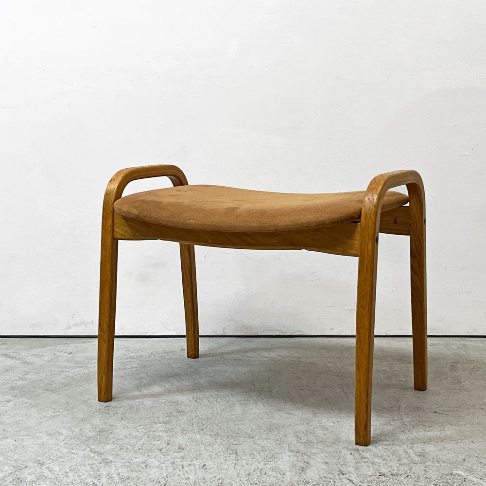 スウェデッセ SWEDESE ラミノスツール Lamino Stool オットマン イングヴェ・エクストロム Yngve Ekström ファブリック スウェード ベージュ 北欧 ●