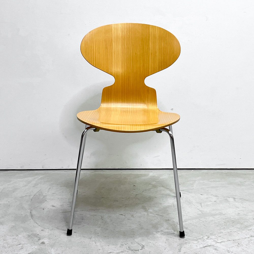 フリッツハンセン Fritz Hansen 3101 アリンコチェア アントチェア 4本脚 ナチュラルビーチ ラッカー仕上げ フェルトグライズ アルネ・ヤコブセン B ●