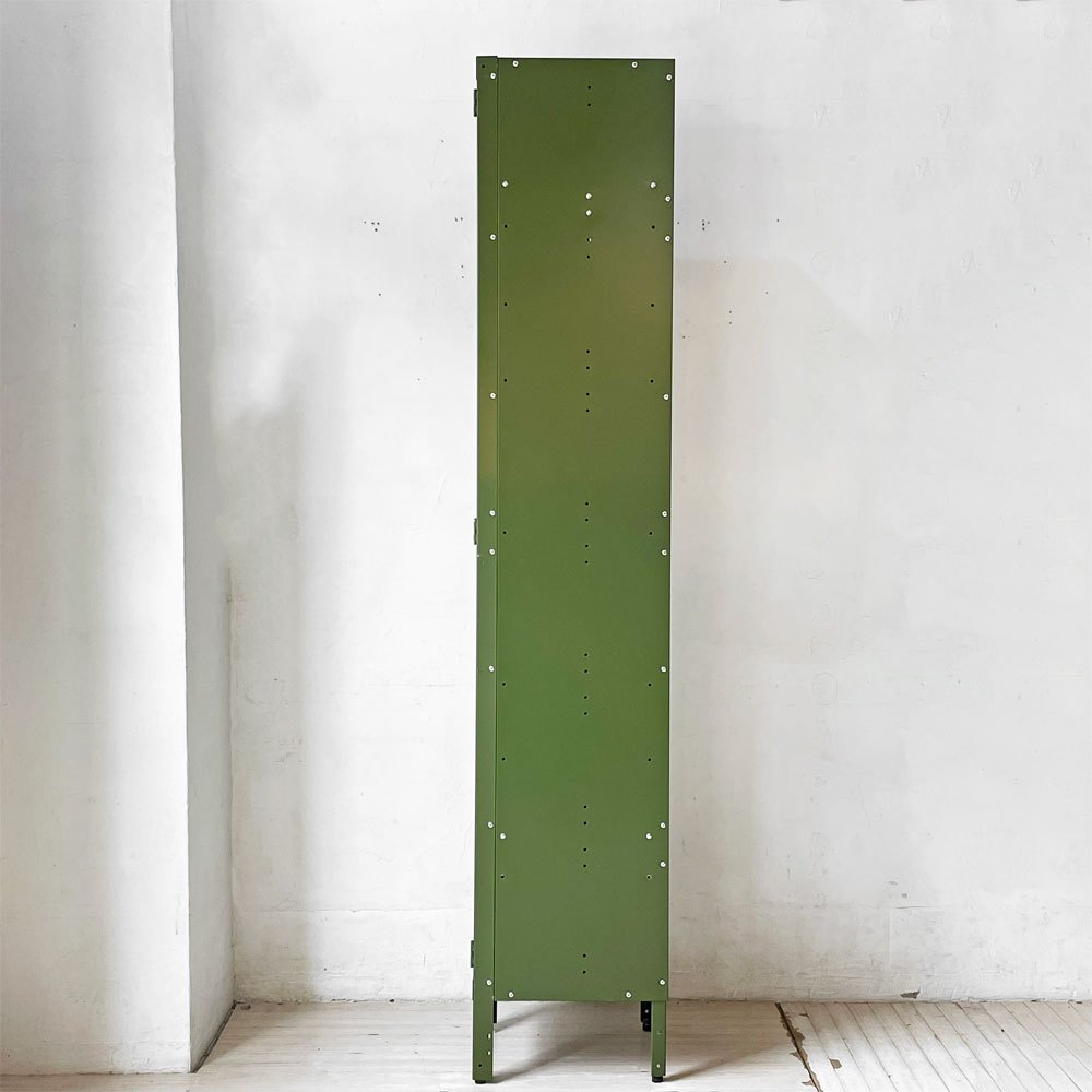 WHOLE EQUIPMENT CATALOG ジェネラルスチールロッカー シングル カーキ スチールキャビネット インダストリアル 店舗什器 廃盤 ★