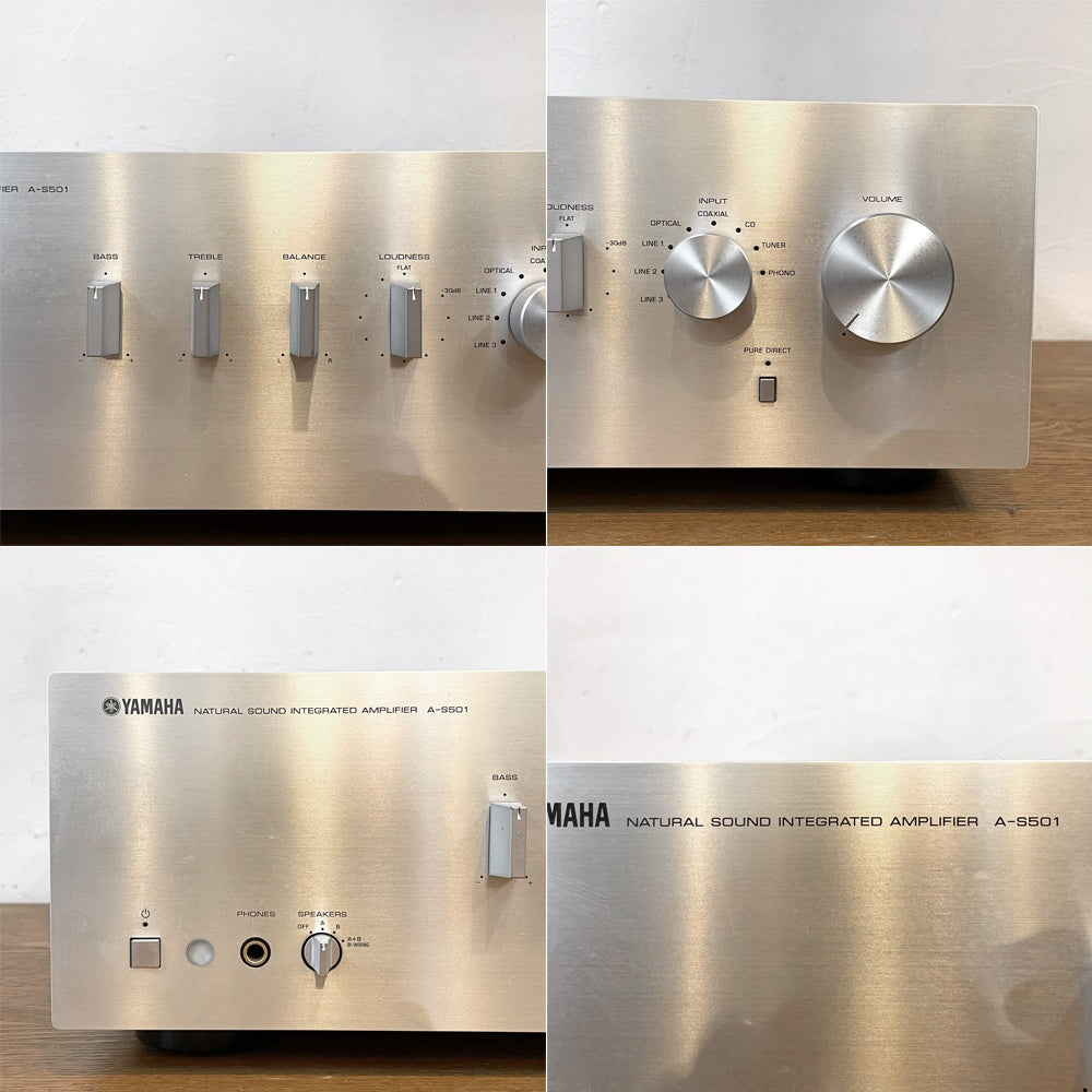 ヤマハ YAMAHA プリメイアンプ A-S501 リモコン付 Integrated amplifier オーディオ機器 音響機器 動作音出し確認済 ★