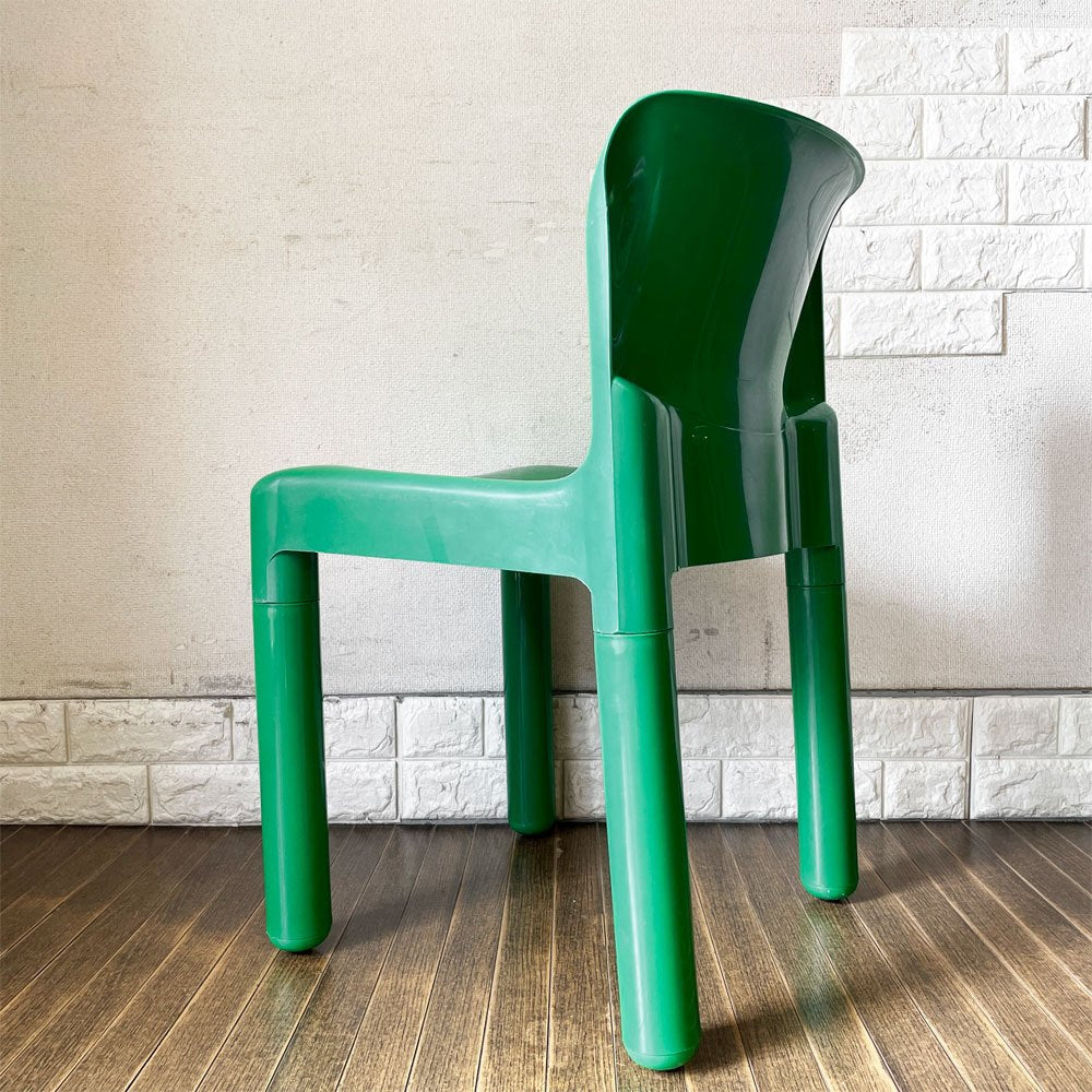 カルテル Kartell バルトリチェア 4875 Chair ダイニングチェア サイドチェア ポリプロピレン製 グリーン カルロ・バルトリ Carlo Bartoli イタリア ビンテージ ◎