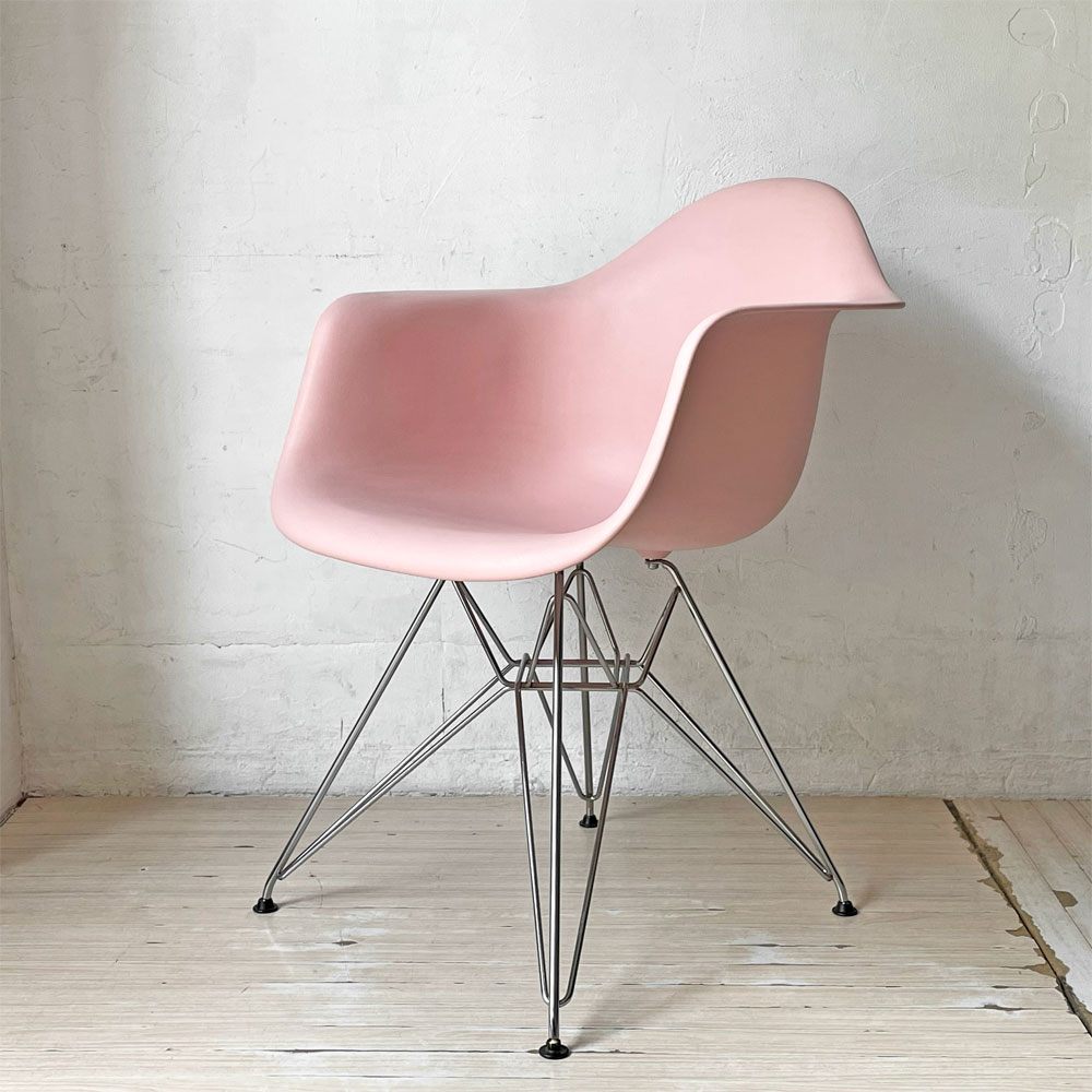 ハーマンミラー Herman Miller アームシェルチェア ポリプロピレン エッフェルベース DAR ピンク イームズ ミッドセンチュリー ★