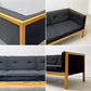 ハーマンミラー Herman Miller ネルソンキューブ 3pソファ Nelson Cube Sofa オーク無垢材 ファブリック ブラック ジョージネルソン George Nelson ●