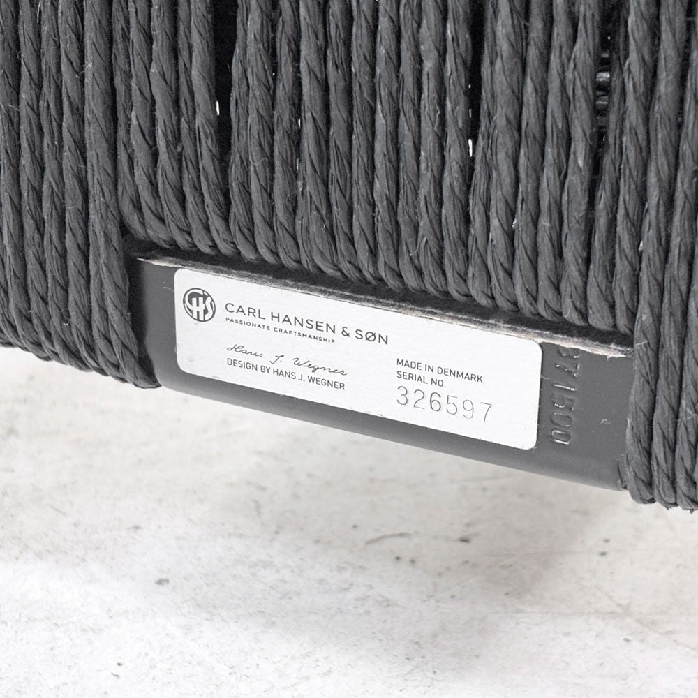 カールハンセン＆サン Carl Hansen & Son CH24 Yチェア 日本仕様サイズ ブラックラッカー×ブラックペーパーコード ハンス・J・ウェグナー ビーチ材 ●