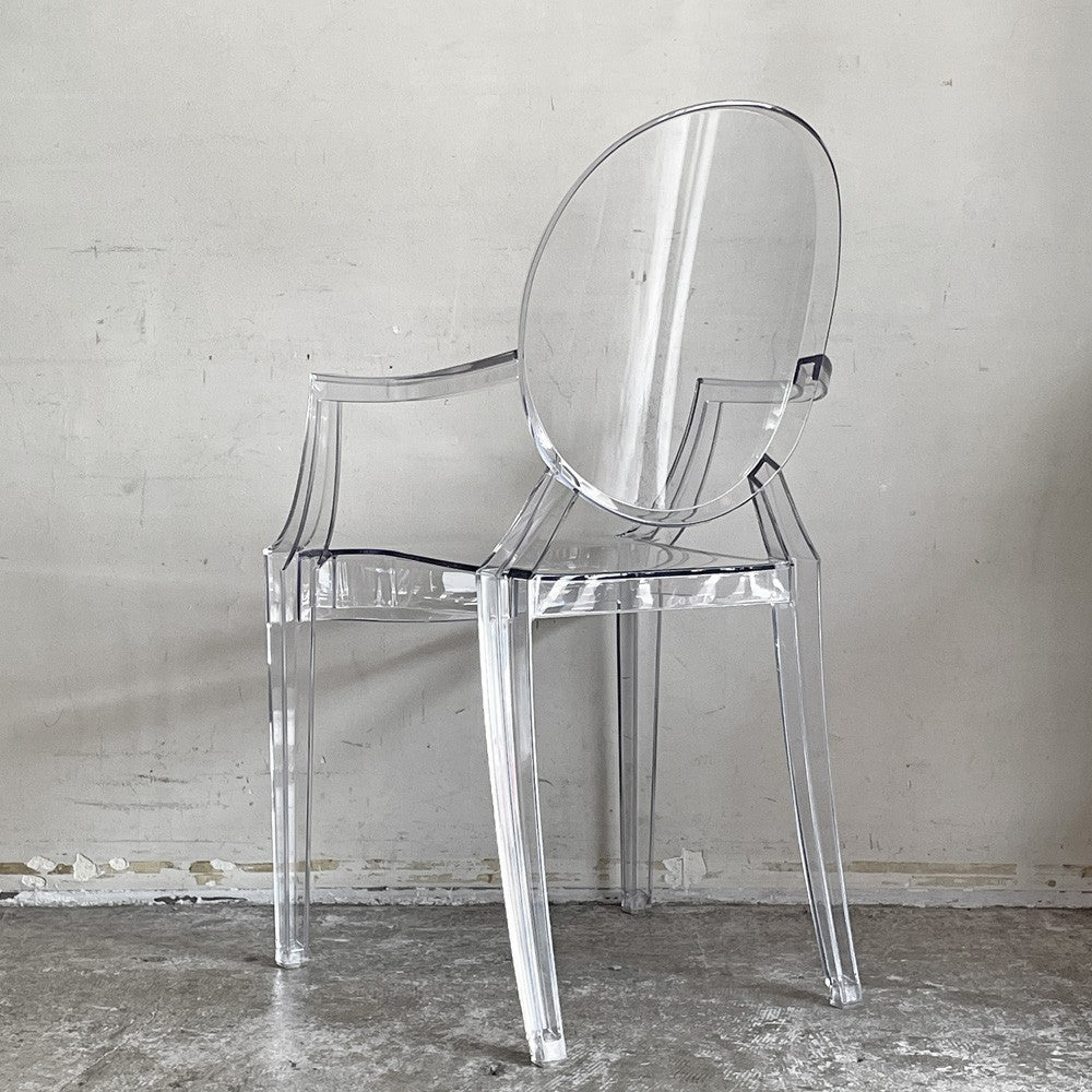 カルテル Kartell ルイゴースト Louis Ghost アームチェア ダイニングチェア クリスタル フィリップスタルク Philippe Starck イタリア ■