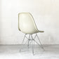 ハーマンミラー Herman Miller サイドシェルチェア サード 3rd FRP PVCレザー パーチメント ロータイプ エッフェルベース イームズ ビンテージ vintage ★