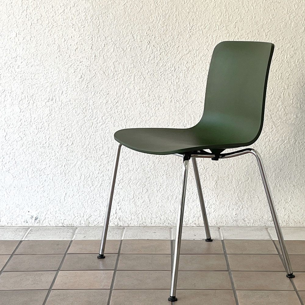 ヴィトラ vitra ハルチューブ HAL Tube サイドチェア ダイニングチェア スタッカブル グリーン ジャスパー・モリソン C ◇