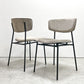 カリガリス Calligaris フィフティーズ FIFTIES ダイニングチェア サンドカラー×マットブラック ファブリック ベルベット スチール脚 モダンデザイン イタリア A ●
