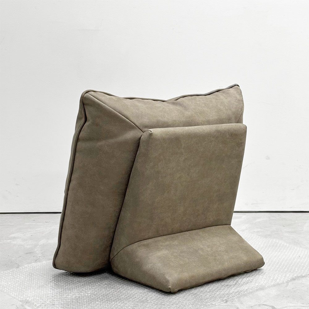 リラックスフォーム RELAX FORM アルフレード ALFREDO ソファ 背クッション 置き型クッション レザーテックス 関家具 ハイタイプ H52cm 展示品●