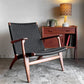 カールハンセン＆サン Carl Hansen & Son CH25 イージーチェア ラウンジチェア ウォールナット材 ブラックペーパーコード ハンス・J・ウェグナー デンマーク 北欧家具 ■