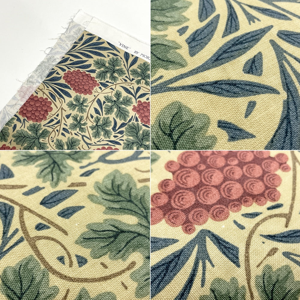 サンダーソン Sanderson ヴァイン Vine ベージュ ファブリック 生地 120x143cm ウィリアムモリス William Morris ●