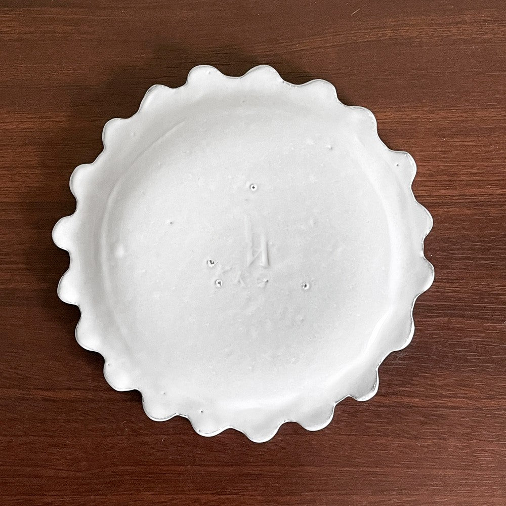 アスティエ・ド・ヴィラット Astier de Villatte アデライド ADELAIDE ソーサー W13cm 陶器 フランス ■