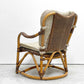 カザマ KAZAMA ルロット アームチェア Lurot Arm Chair ラタン 籐家具 ベージュ系 クッション付き インドネシア 定価￥48,800- A ●
