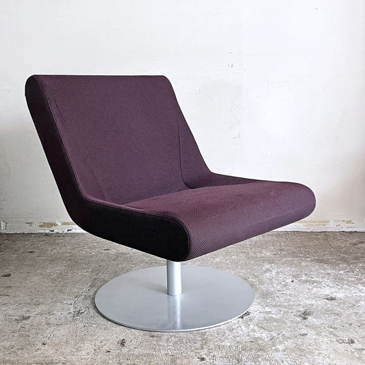 カッシーナイクスシー CASSINA IXC. ブーメラン プリュス ラウンジ スウィベル チェア BOOMERANG PLUS パープル系 グエナエル・ニコラ ■