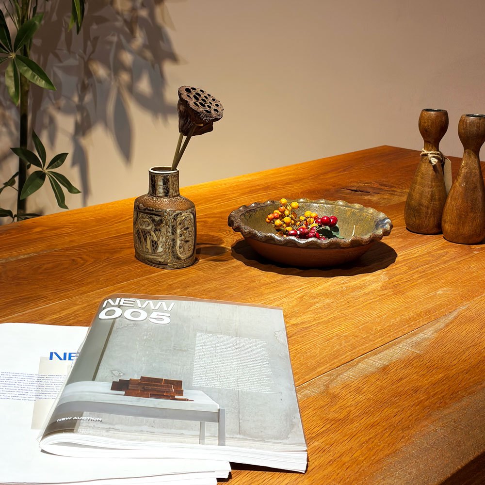 トラックファニチャー TRUCK FURNITURE OAK TABLE ダイニングテーブル ホワイトオーク無垢材 W160cm オーダーサイズ ●