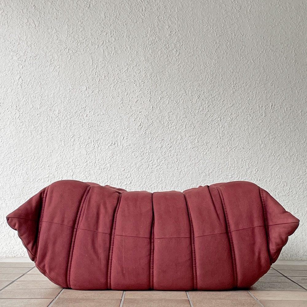 リーンロゼ ligne roset トーゴ パフ オットマン ボルドー ウルトラスエード フランス 定価121,000円 ◇
