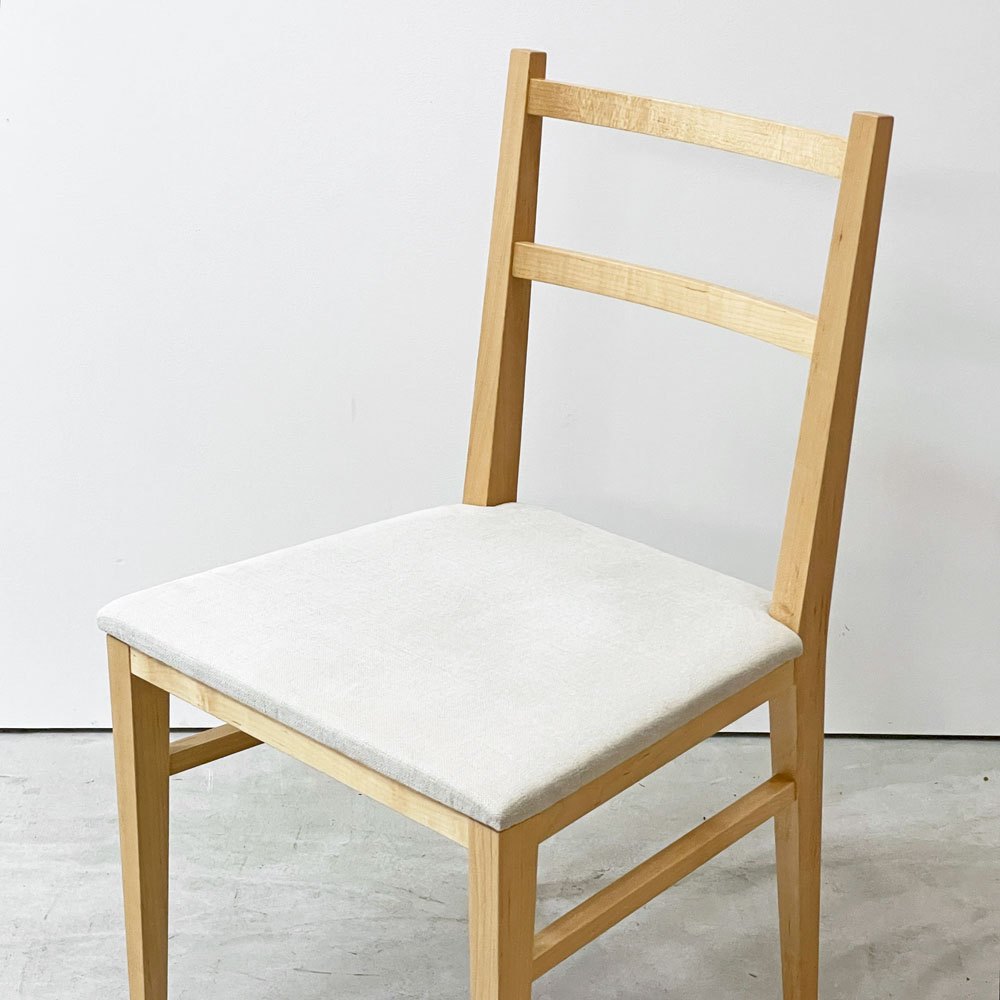 イデー IDEE センタチェア SENTA CHAIR ダイニングチェア メープル材 ライトグレー 植木莞爾 ナチュラル B ●