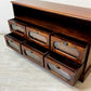 ビーカンパニー B-Company サイドボード マホガニー無垢材 レトロ  アジアン アンティークスタイル ●