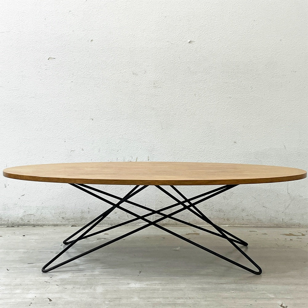 サザビー sazaby オーバルライン Oval Line コーヒーテーブル ローテーブル ミッドセンチュリーデザイン ●