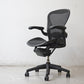 ハーマンミラー Herman Miller アーロンチェア Bサイズ ランバーサポート フル装備 グラファイトベース ビル・スタンフ ＆ ドン・チャドウィック ●