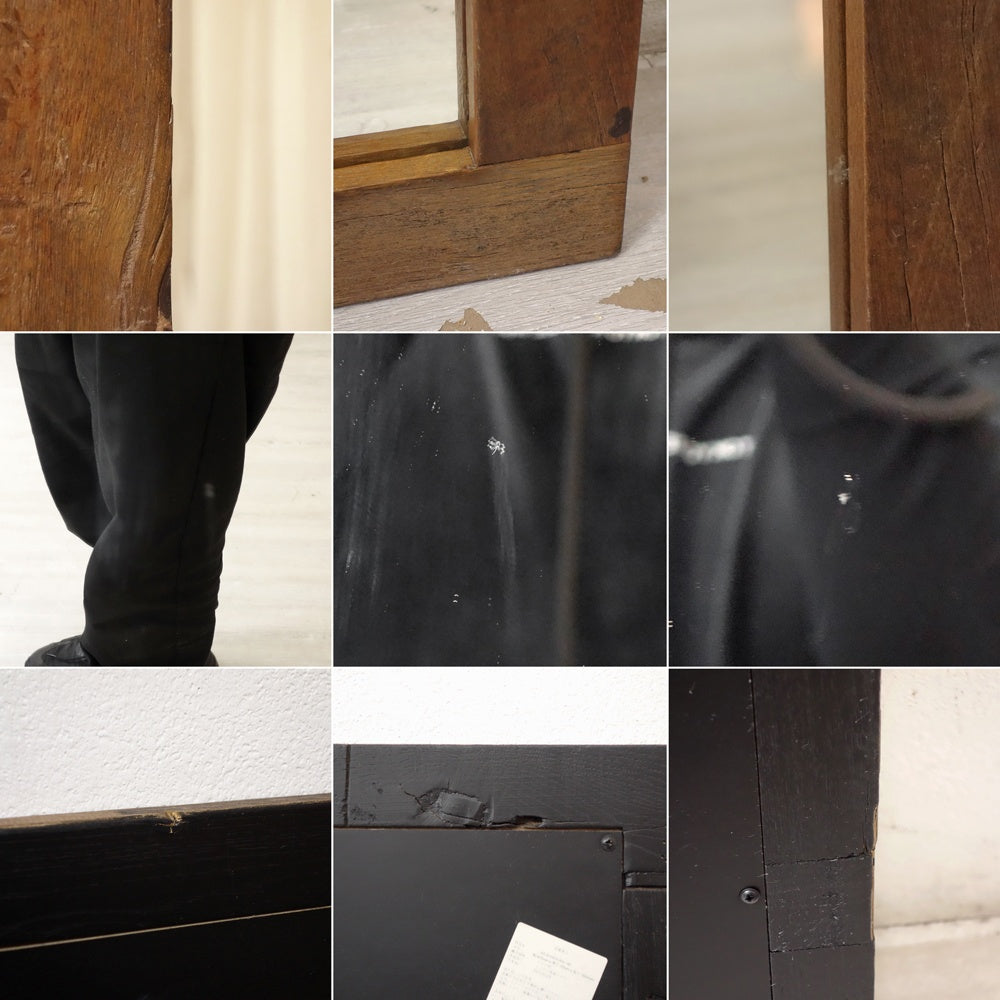 ジャーナルスタンダードファニチャー j.s.F ブレダ ミラー BREDA MIRROR オールドエルム材 H160cm ●