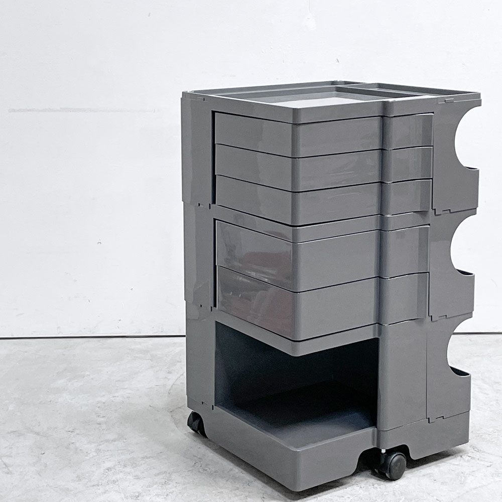 ビーライン B-LINE ボビーワゴン Boby Wagon 3段5トレイ トルネードグレー ジョエ・コロンボ イタリア MoMA ミッドセンチュリー ●