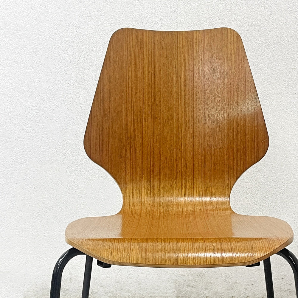 セイアローズ SEIARROWS ウッドスタックチェア WOOD STACK CHAIR チーク材 プライウッド スタッキングチェア A ●