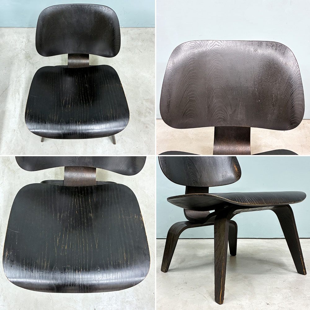 ハーマンミラー Herman Miller プライウッドラウンジチェア LCW ウッドレッグ 楕円形マウント 1950s ビンテージ C&R イームズ ミッドセンチュリー ◎
