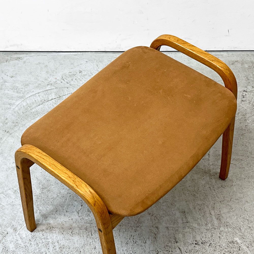 スウェデッセ SWEDESE ラミノスツール Lamino Stool オットマン イングヴェ・エクストロム Yngve Ekström ファブリック スウェード ベージュ 北欧 ●