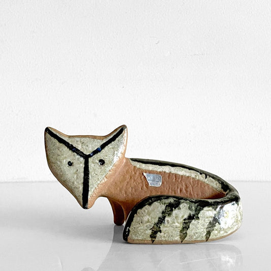 グスタフスベリ GUSTAVSBERG 小さな動物園 Lilla zoo きつね Fox フィギュリン 置物 リサラーソン ビンテージ 北欧雑貨 ■