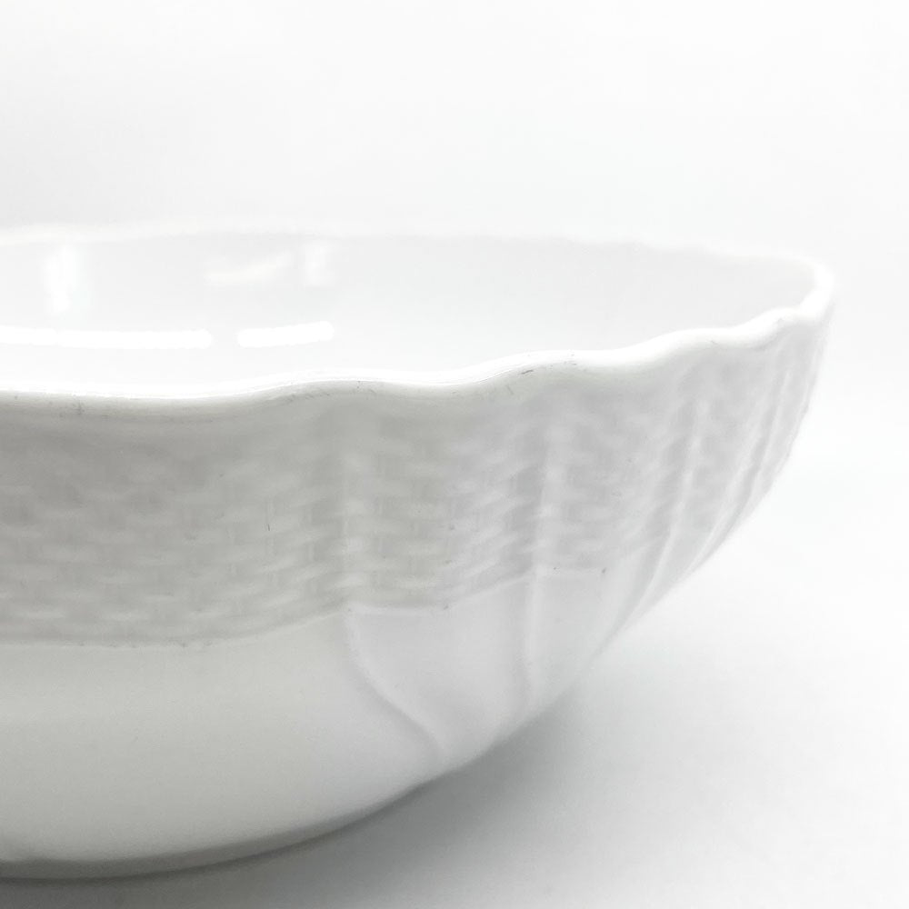 ジノリ GINORI1735 ベッキオジノリホワイト サラダボウル ラウンド 25cm 白磁 イタリア 旧リチャードジノリ 定価￥25,080- ●