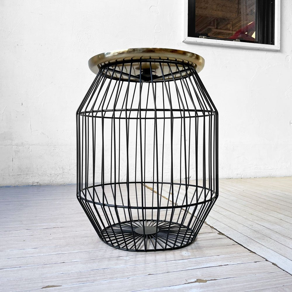 ホワイトレーベルリビング White Label Living ナウト サイドテーブル NOUT side table ワイヤー ゴールド×ブラック モダン オランダ ★