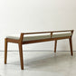 アジム AJIM イビザ ibiza bench ベンチ ダイニングベンチ ウォールナット無垢材 ファブリック ナチュラルモダン 国産家具 ●