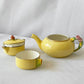 ロイヤルウィントン Royal winton ティーフォーワン Tea for One イエロー・ローズバッド Yellow Rosebud スタッキングティーポット ティーカップ クリーマー UKビンテージ 英国食器 希少 ◇