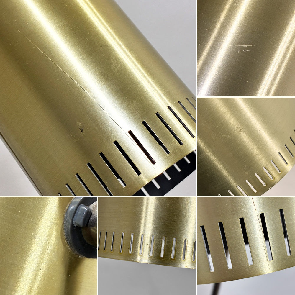 フォグ&モーラップ Fog ＆ Morup ビンテージ トロンボーン Trombone フロアランプ スタンドライト 照明 Jo Hammerborg コード・プラグ換装済み デンマーク ミッドセンチュリーモダン 希少品 ●