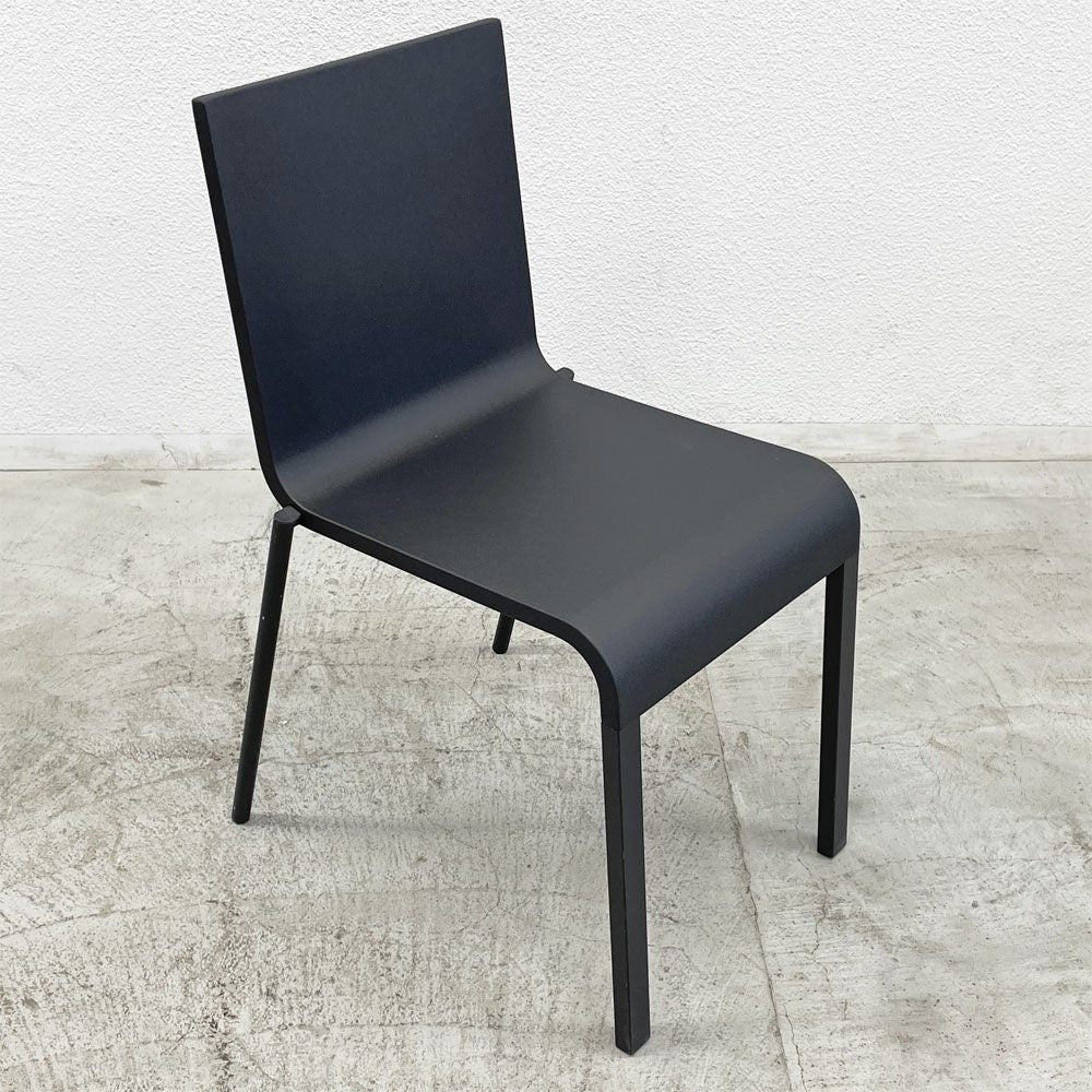 ヴィトラ vitra. ゼロスリー .03 ダイニングチェア スタッキングチェア マールテン・ヴァン・セーヴェレン Maarten Van Severen ブラック 定価81,400円 〓