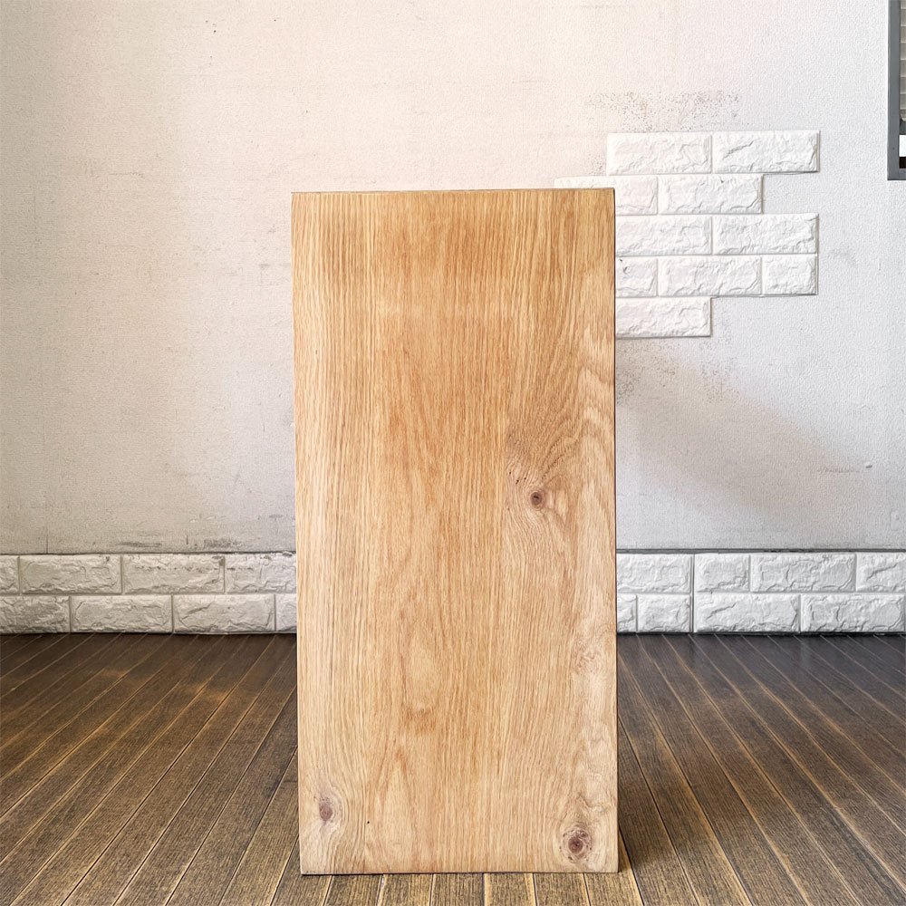 リラックスフォーム RELAXFORM コパン COPAINS デスク オーク材 W87.5cm コンソール ディスプレイラック ナチュラル 関家具 定価￥31,250- ◎