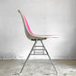 ハーマンミラー Herman Miller 3ndビンテージ サイドシェルチェア FRP製 PVCレザー スタッキングベース C&R イームズ ミッドセンチュリー B ■
