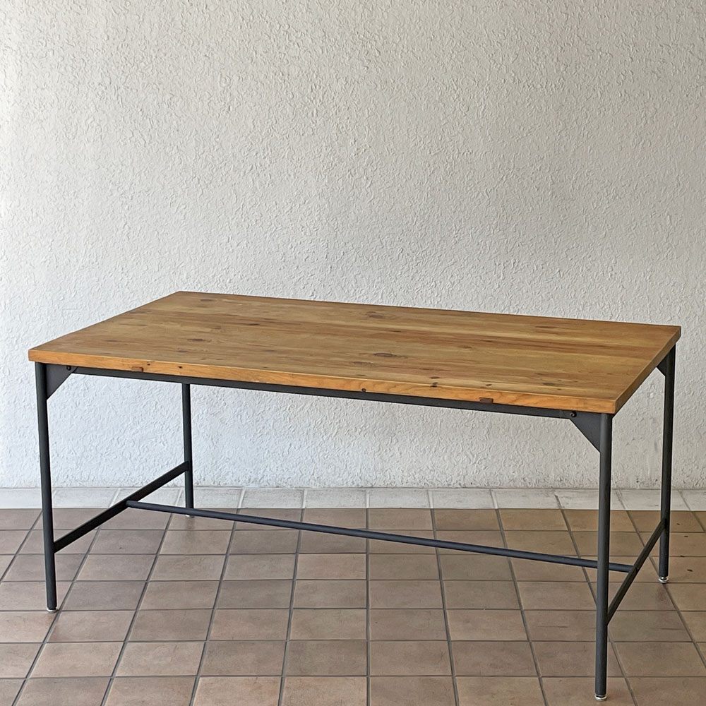 クラッシュゲート CRASH GATE ノットアンティークス Knot antiques ブレラ BRERA ダイニングテーブル パイン古材 W148cm インダストリアルデザイン ◇