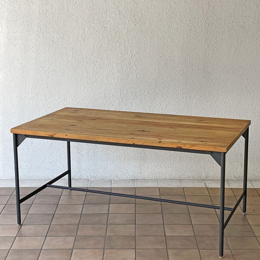 クラッシュゲート CRASH GATE ノットアンティークス Knot antiques ブレラ BRERA ダイニングテーブル パイン古材 W148cm インダストリアルデザイン ◇