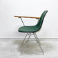 ハーマンミラー Herman Miller サイドシェルチェア セカンド 2nd ビンテージ アプホルスター スクールベース スタッキングベース 肘掛けテーブル付 イームズ ミッドセンチュリー D ●