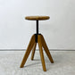 クラッシュゲート CRASHGATE ノットアンティークス Knot Antiques リフト ロースツール LIFT STOOL Lo オーク無垢材 回転昇降 インダストリアル 廃番 ●