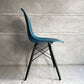 ハーマンミラー HermanMiller サイドシェルチェア ドゥエルレッグ DSW ピーコックブルー × エボニー ポリプロピレン製 イームズ ミッドセンチュリー 廃番色 ♪