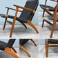 カールハンセン＆サン Carl Hansen & Son CH25 イージーチェア ラウンジチェア ウォールナット材 ブラックペーパーコード ハンス・J・ウェグナー デンマーク 北欧家具 ◎
