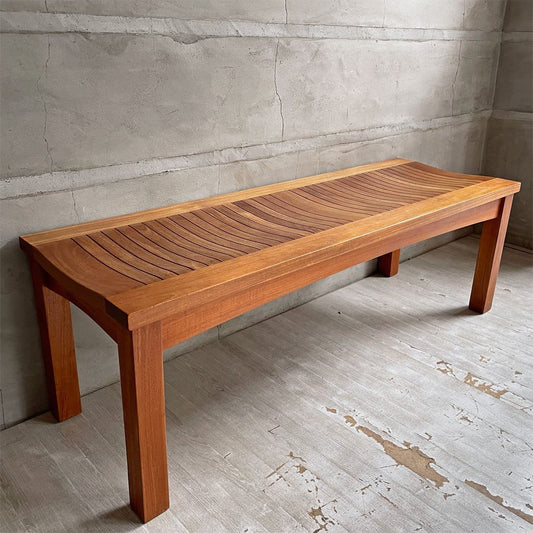 イスタナテラス ISTANA TERRACE バックレスベンチ Backless Bench 125 ガーデンベンチ アジアンチーク無垢材 屋外使用可 定価￥129,800- ♪