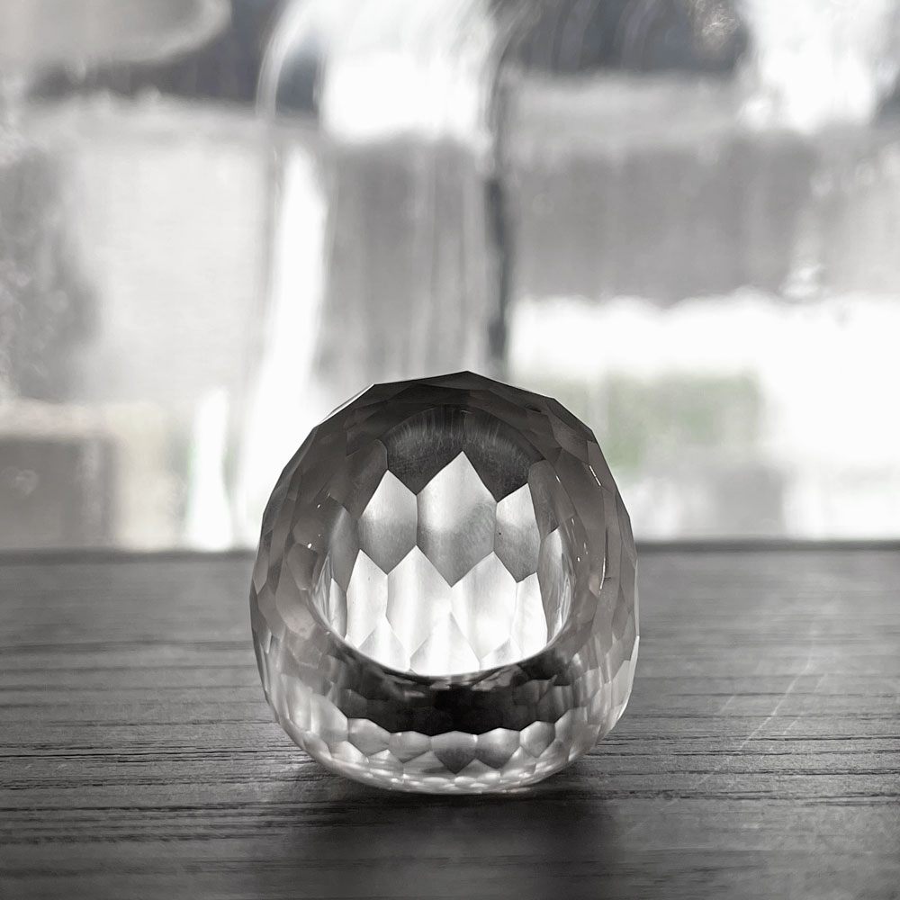シリシリ SIRISIRI キリコ リング KIRIKO Ring 13号 切子 ガラス 岡本菜穂 Naho Okamoto ジュエリー アクセサリー 東京 ■