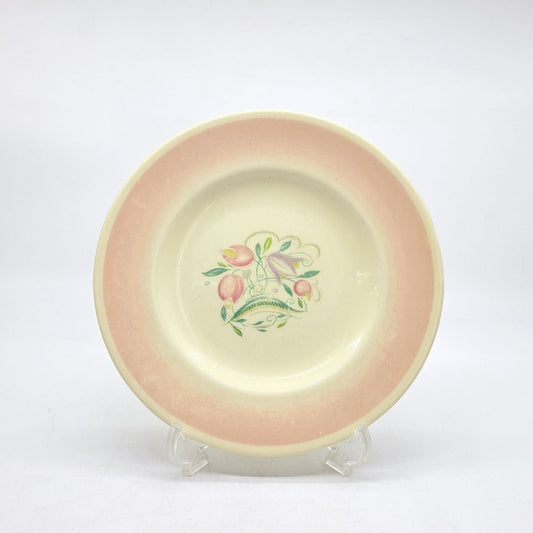 スージークーパー Susie Cooper ドレスデンスプレイ プレート ピンク Φ17cm 英国食器 ビンテージ ●