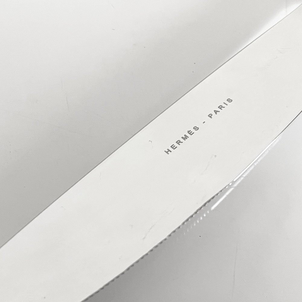 エルメス HERMES アトラージュ Attelage ディナーナイフ カトラリー ステンレススティール H22.5cm フィリップ・ムケ フランス ■