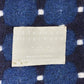エレノア・プリチャード Eleanor Pritchard 525 LINE ホワイト × ブルー ブランケット 150×180cm イギリス 展示品 ◎